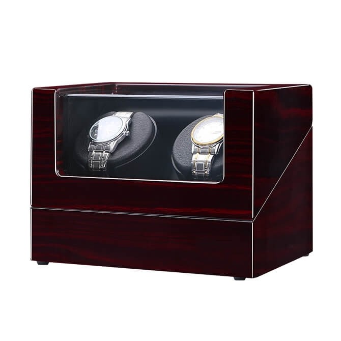 Sepano Montre Remontoir Automatique Double Montre Remontoir Boîte, Montre Remontoir Automatique Stockage Vitrine Moteur Super Silencieux