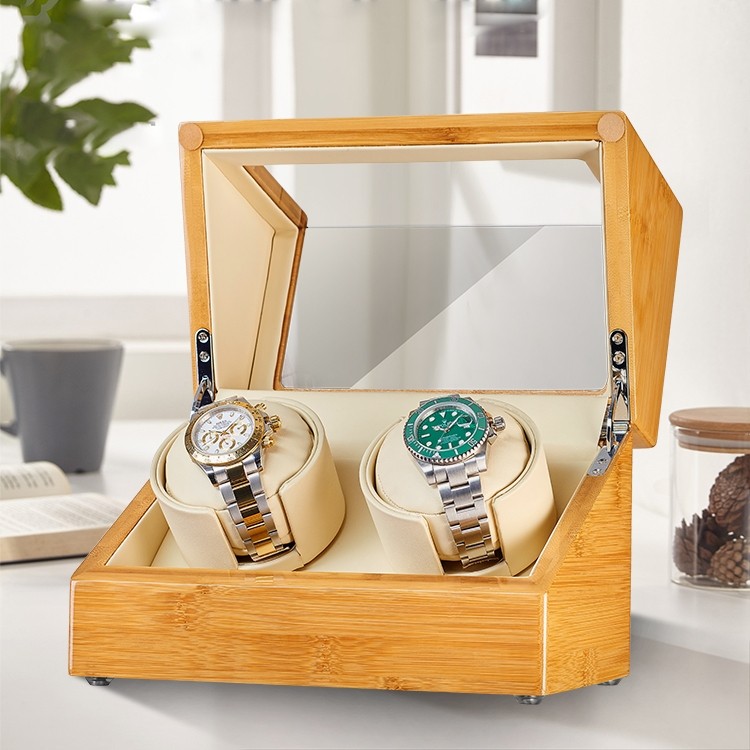 Remontoir Montres Automatiques Bambou - 2 Montres - Watch Winder Smith